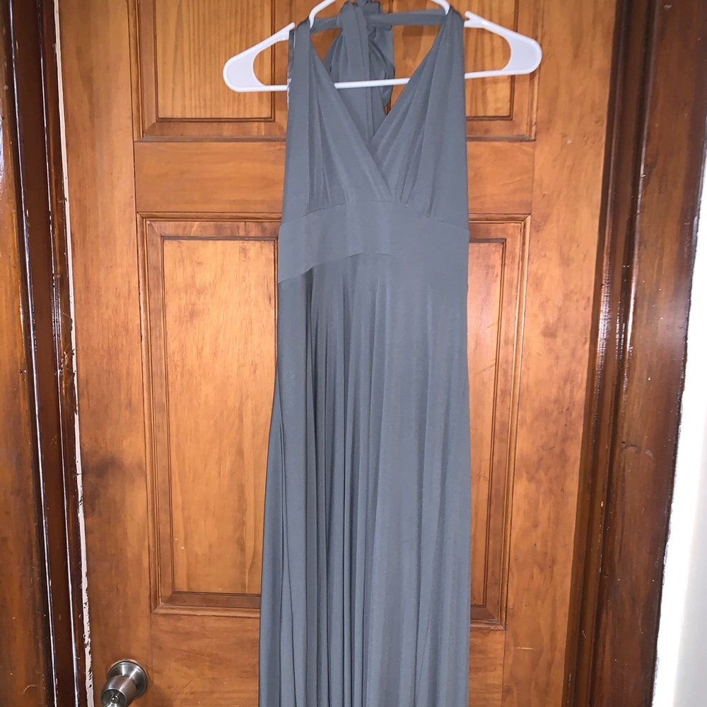 Gray halter dress size 8
